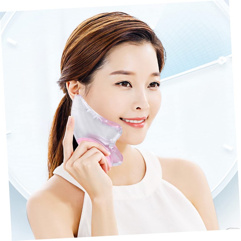 MERRYHAPY Scraping Therapy Tool Gua Sha Crystal Plate for Face