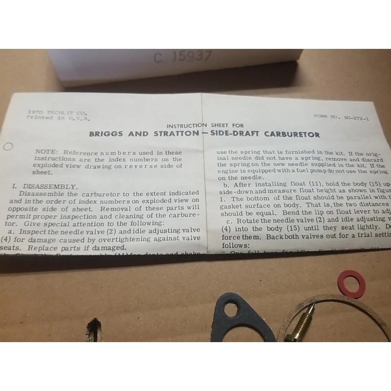 LAWNMOWER POWER PARTS New Aftermarket Briggs & Stratton Carburetor Tune-up