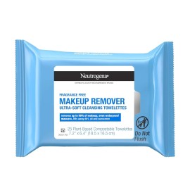 Neutrogena Makeup Remover Wipes 25ct Alcohol-Free Face Cleanser Towelettes