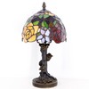 Small Tiffany Table Lamp Stained Glass Desk Lamp Red Yellow
