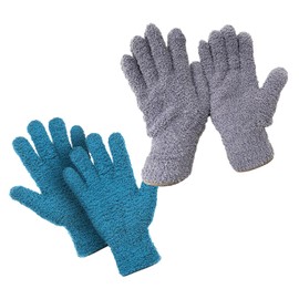2Pack Cleaning Gloves, Washable Microfiber Dusting Gloves,For Kitchens, Houses, Cars, Trucks, Mirrors, Lamps, Blinds