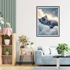 QQYRHN 5D Schlafende Katze Diamond Painting Kit für Erwachsene Anfänger