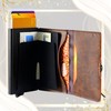 Grand Rover Men's Compact Mini Wallet, PU Leather, Prevents Bills