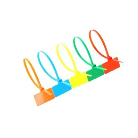 Roost Cable Tags, Name Tags, Cable Ties Tie, Wraps, 5 Colors, 100 Pieces (20 Each Color) Set