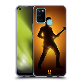 Head Case Designs Rockstar Künstler Silhouette Soft Gel Handyhülle Hülle kompatibel mit Realme 7i / C17