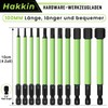 Hakkin 100 mm Hex Bits Set Long 11 Pieces Hex