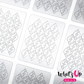 Whats Up Nails - Thorns Vinyl Stencils for Nail Art Design (2 Sheets, 24 Stencils Total)
