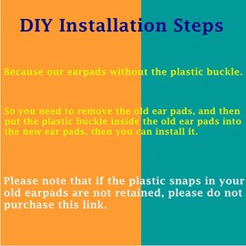 TaiZiChangQin A71 Ersatz-Ohrpolster, kompatibel mit OneOdio A70 A71 Bluetooth-Kopfhörern, Stoff-Ohrpolster