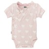 Kushies Baby Girls Bodysuit Short Sleeves, Light Pink Print, 1