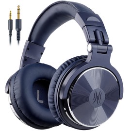 OneOdio Over Ear Studio Headphones with Cable with 6.3 mm & 3.5 mm Jack, Closed DJ Headphones with 50 mm Driver, Bass Sound