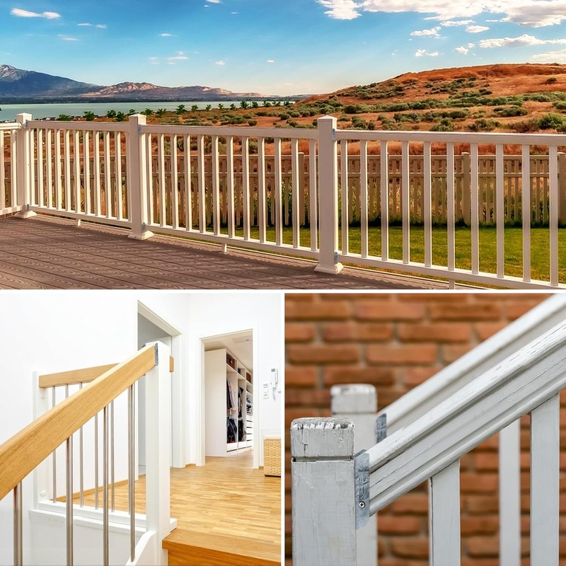 LukLoy 40 Pack 2x4 Brackets for Wood Rail, Fence Brackets