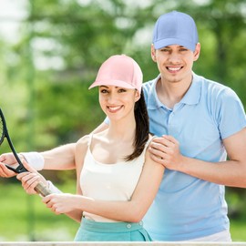 Geyoga 8 Pieces Baseball Cap Adjustable Size Plain Sports Hat for Men Women Running Workouts and Outdoor Activities, 8 Colors(Vibrant Color)