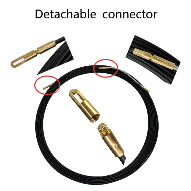 VGongTech 100ft Fiberglass Cable Puller Reel Through Wall Electrical Fish