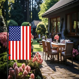 Garden Flag Stand-Holder-Pole with Stopper and Clip Waterproof Powder-Coated Paint,Decorative Flags,Yard Seasonal Flags