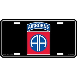 EE, Inc. US Army 82nd Airborne Division License Plate