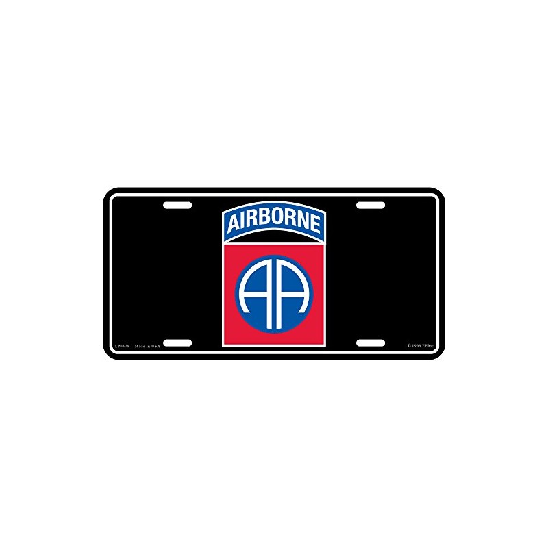 EE, Inc. US Army 82nd Airborne Division License Plate
