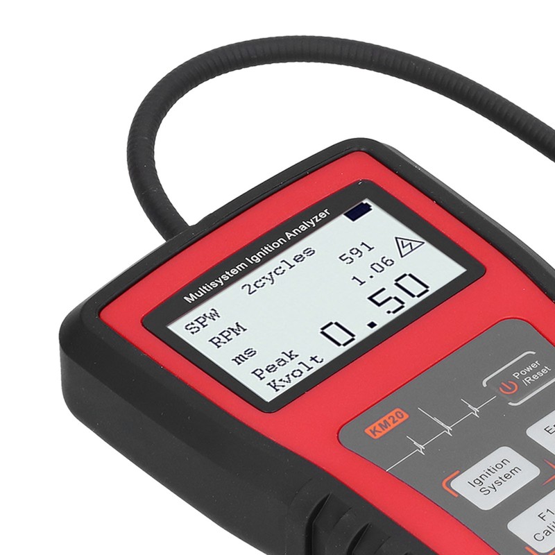 24W Ignition Analyzer MultiSystem LCD Display RPM Measurement Spark Plug