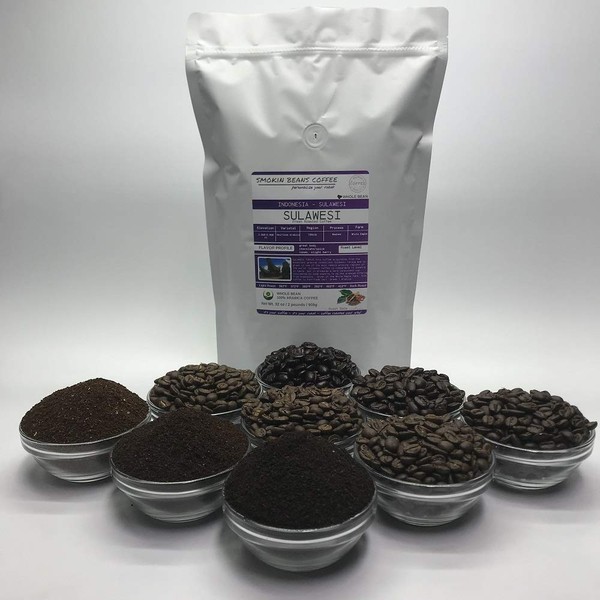 Asia/Indonesia, Sulawesi Toraja (2-Pound Bag) Premium Arabica Coffee Freshly Custom Roasted Today (Espresso Roast/Whole Bean) Customized Roast Or Grind Is Available By Messaging Us At Time Checkout