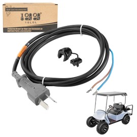 10L0L Golf Cart 36 Volt 2 Prong DC Charger Cord with Plug for Yamaha, EZGO, Club Car, OEM# 14835-G1 1016433-01 1013076