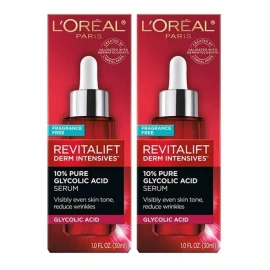 L'Oréal Paris Loreal Suero De Ácido Glicólico Puro 10% (2 Piezas De 30ml).
