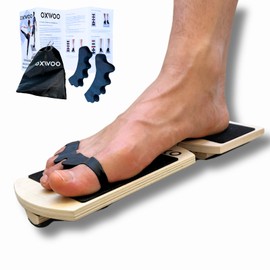 oXWoo Foot-Ankle-Balance Training Board, Black Wood Balance Board for Adults