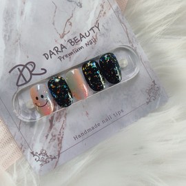 [Handmade Nail Tip] Vertical Gradient Smile Nail / [수제네일팁] 세로그라데이션 스마일네일