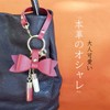 byDream Cute Genuine Leather Ribbon Key Chain Strap Genuine Leather
