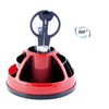 EXERZ Desk Organiser Red, Rotating Pencil Holder, Desk Tidy Swivel