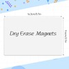 50 Pack Dry Erase Magnetic Labels, White Erasable Write-On Cards