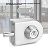 10~12mm Stainless Steel Glass Door Lock with Keys Open/Close Home