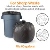 Coastwide Professional 55-60 Gallon Trash Bag, 38" x 58", Low