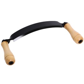 Draw Shave Knife - 10in Curved Draw Knife, Curved Draw Shave Tool, Woodworking Debarking Hand Tool, Ultra-Sharp Blade Bark Knife with Wooden Handle