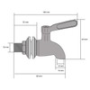 Phoenix 304 Stainless Steel Beverage Dispenser Spigot Replacement for Gravity