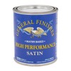 General Finishes High Performance Water Based Topcoat, 1 Pint, Satin