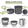 Camping Cookware Set with Folding Camping Stove Lightweight Pot Pan