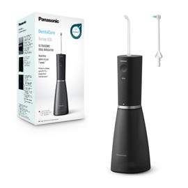 Panasonic Series 800 Ultraschall-Munddusche EW-DJ86-K503, Munddusche für Zähne, 200 ml, 1 Ultraschall- & 1 kieferorthopädische Düse, 5 Wasserdruckstufen, Reisezubehör, USB-C-Ladung, Schwarz