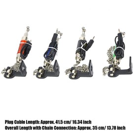 Zerone Set of 4PCS Outdoor Fishing Rod Swinger, LED Illuminated Fish Bite Indicator for Carp Fishing