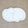 Divider Plate, Arita Ware, Hasamiyaki, Colored Polka Dot Heart Partition
