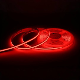 Cinlitek DC24V COB LED Strip Lights, 16.4ft Ultra High Density Tape Light, 480LED/m, 320+LM/FT, 8mm Width Dimmable LED Lighting for Indoor Home Cabinet Kitchen Decor&Commercial Use(No Power Supply)