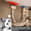 Yaocom 4 Pcs 3/8" Manual Mixing Valve Hot Cold Water