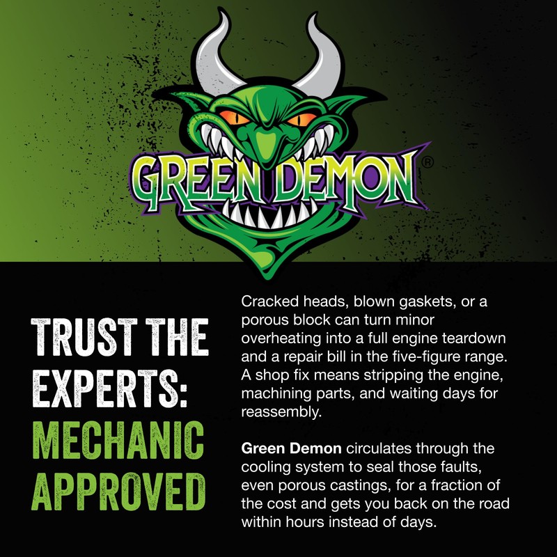Green Demon Head Gasket and Block Repair | Ceramic Reinforced