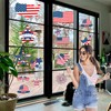 9 Sheets 4th of July Window Clings USA Stars Fireworks
