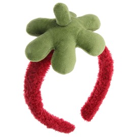 CLISPEED Cute Strawberry Skincare Headband, Face Washing Hair Band Makeup Headband for Women and Girls