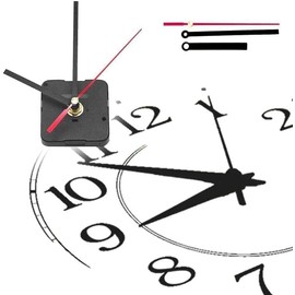 DPWOUM 1Pc Black Suspended quartz watch, DIY, silent wall clock movement, repair, parts of 1 new needles, mechanism with set, clock parts clock mechanism, Watchmaking