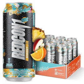 REDCON1 REDCON1 Energy High Performance Drink, Cali Splash - Zero Sugar Energy Drink with Alpha GPC Nootropic - 200mg of Natural Caffeine from Green Coffee Beans - Vitamin B6, B12 & B5 to Boost Mood (12 ct)