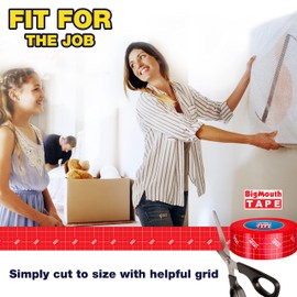 BigMouth Tape - Mounting Tape, Classroom Must Haves, Double Sided Tape for Walls, Two Sided Tape, Double Sided Adhesive Tape, Invisible Tape, Sticky Tape, Double-Sided Tape, 2-inch x 300-Inch