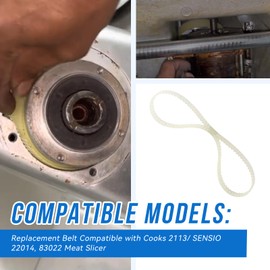 SeDeplacer Replacement Belt(1PCS) Compatible with Cooks 2113/ SENSIO 22014, 83022 Meat Slicer(Easy to Install)