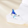 SHEAISRS Mermaid Rings 925 Sterling Silver Mermaid Tail Adjuatable Open