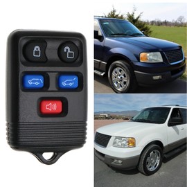 The Lord of the Tools 2PCS Remote Key Fob Shell Case Compatible with Ford Expedition 2003-2010 Compatible with Lincoln Navigator 2008-2010 5 Buttons Car Key Cover