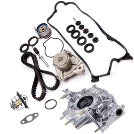 TUPARTS New Oil Pump Timing Belt Kit Thermostat Fit For 2001-2003 for Honda Civic